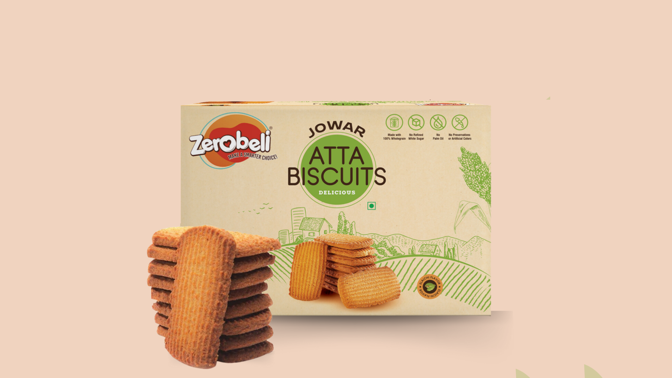 Zerobeli Jowar Atta Biscuits: A Healthy, Baked Delight